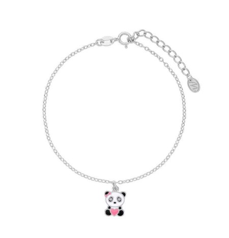 Pulsera Marea Girls de Osito Panda en Plata Ley