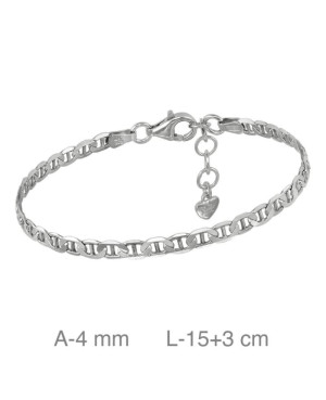 Pulsera Eslabones de Plata Ley