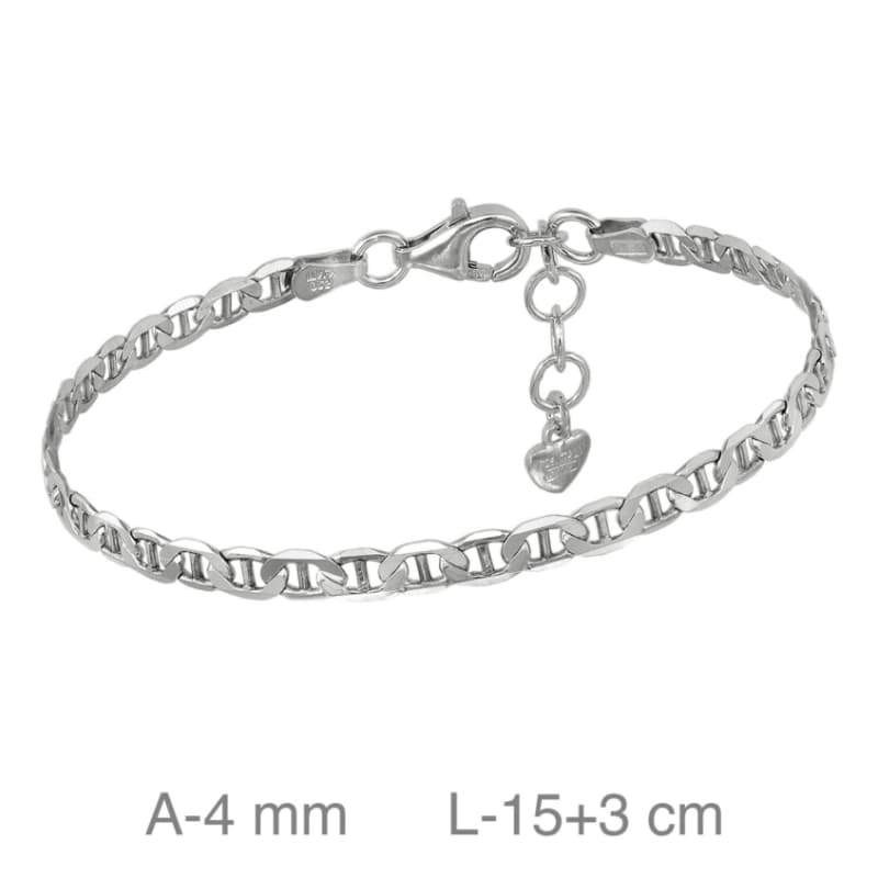 Pulsera Eslabones de Plata Ley