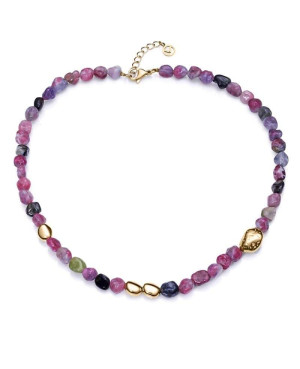 Collar Viceroy Chic Acero dorado y Piedras naturales