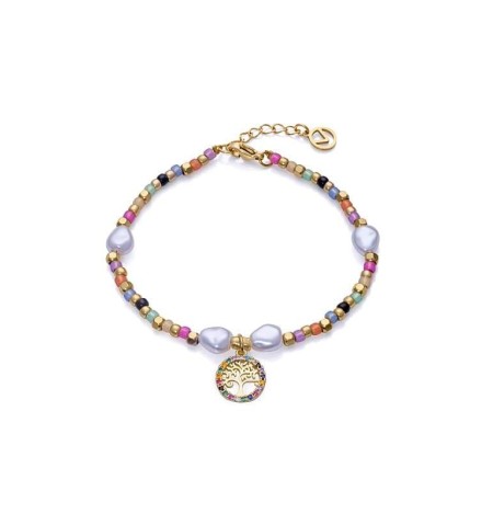 Pulsera Viceroy Kiss Árbol de la Vida de Acero dorado y Cristales