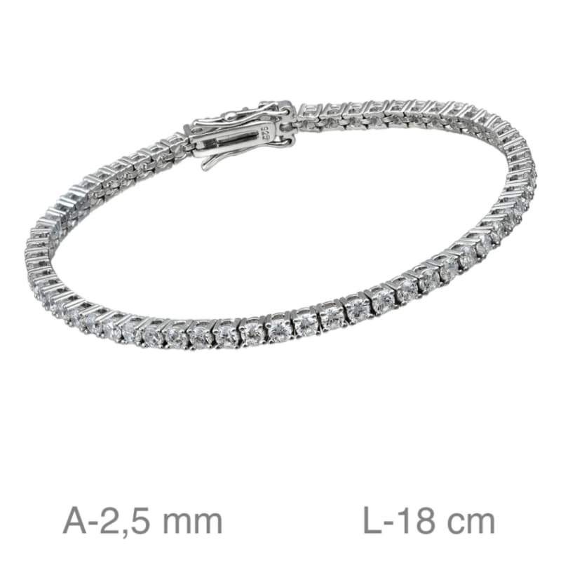 Pulsera Riviere de Plata Ley