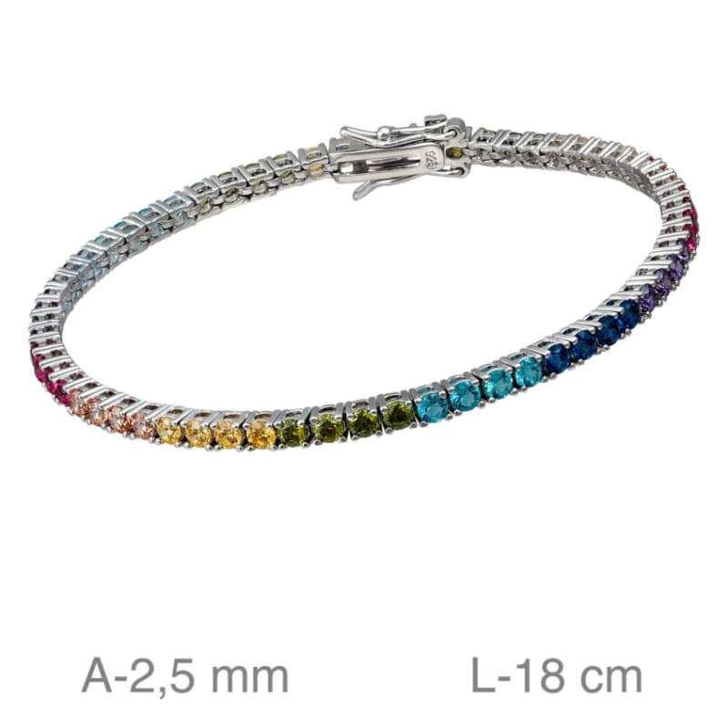 Pulsera Riviere de Plata Ley