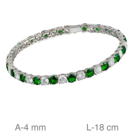 Pulsera Riviere de Plata Ley