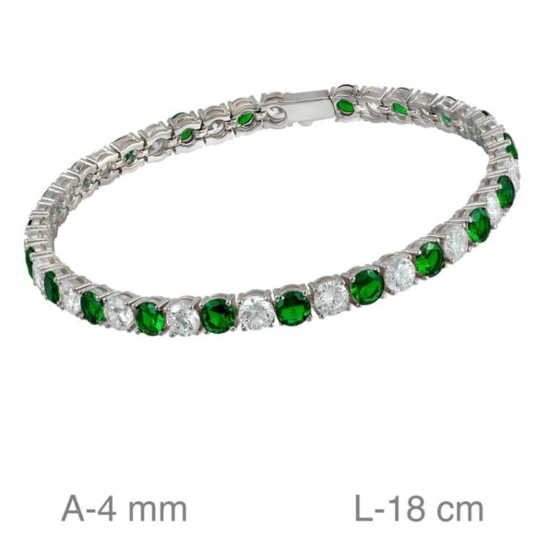 Pulsera Riviere de Plata Ley