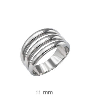 Anillo de Tres Aros en Plata Ley