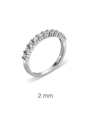 Anillo Circonitas Plata Ley