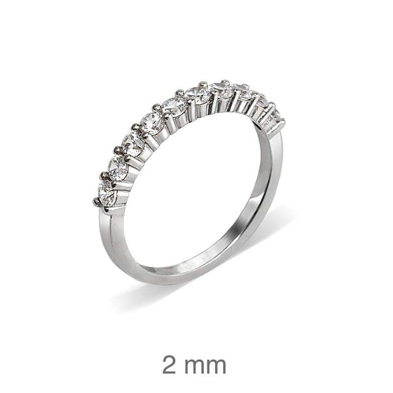 Anillo Circonitas Plata Ley
