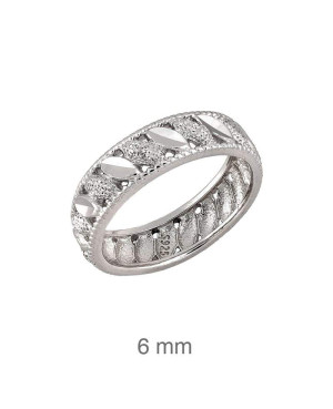 Anillo Lapidado Plata Ley