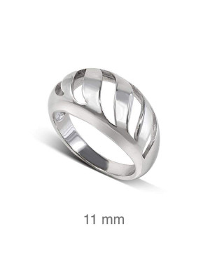 Anillo Espiral Plata Ley
