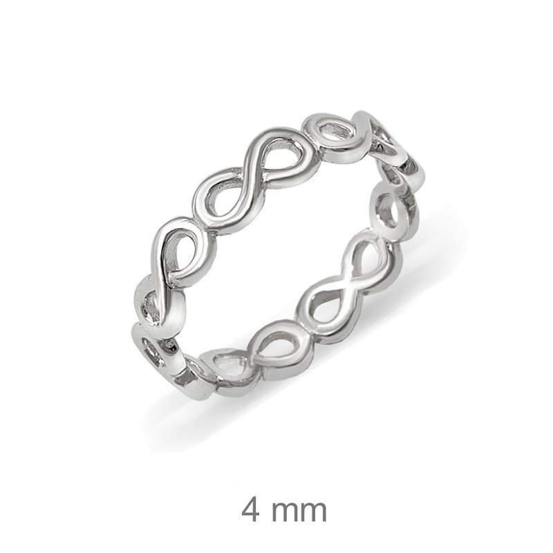 Mini Anillo Infinitos Plata Ley
