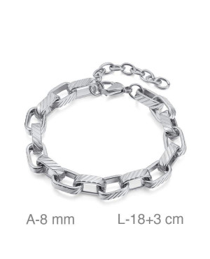 Pulsera de Acero con Eslabones