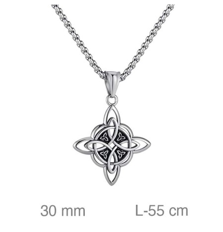 Cadena con Triqueta Celta en Acero