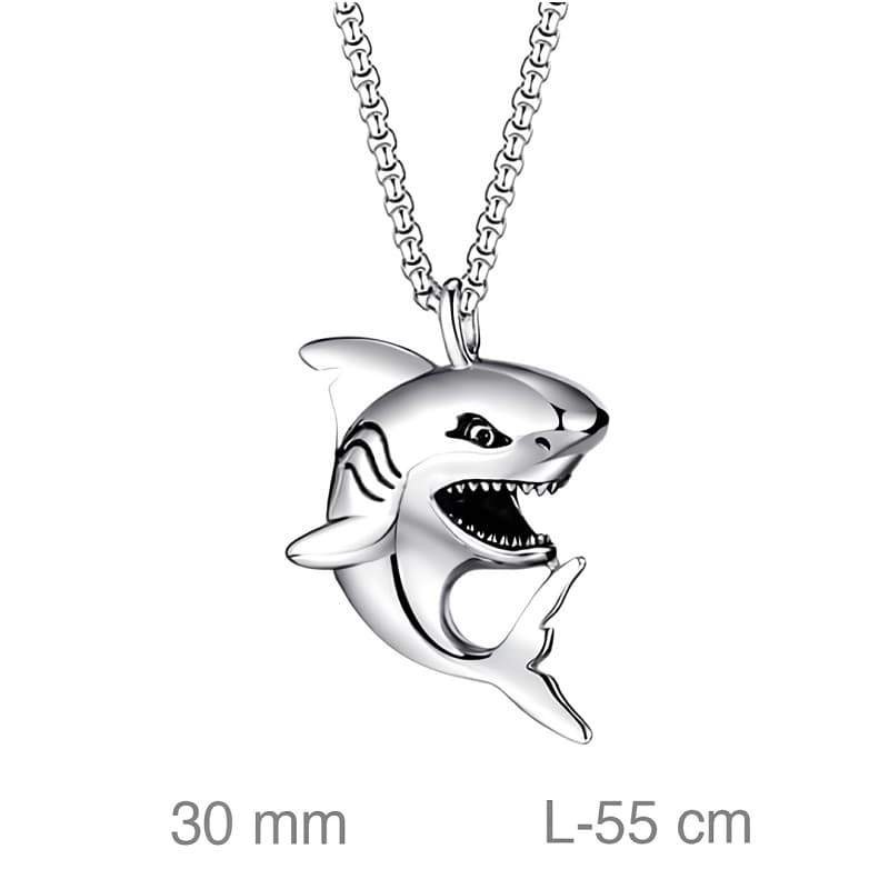 Cadena con Tiburón en Acero