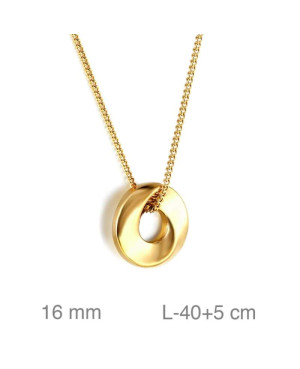 Collar en Acero Dorado