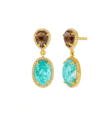 Pendientes Marea Dubai D03501/AN Plata Ley