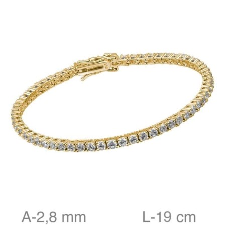 Pulsera Riviere de Plata Ley