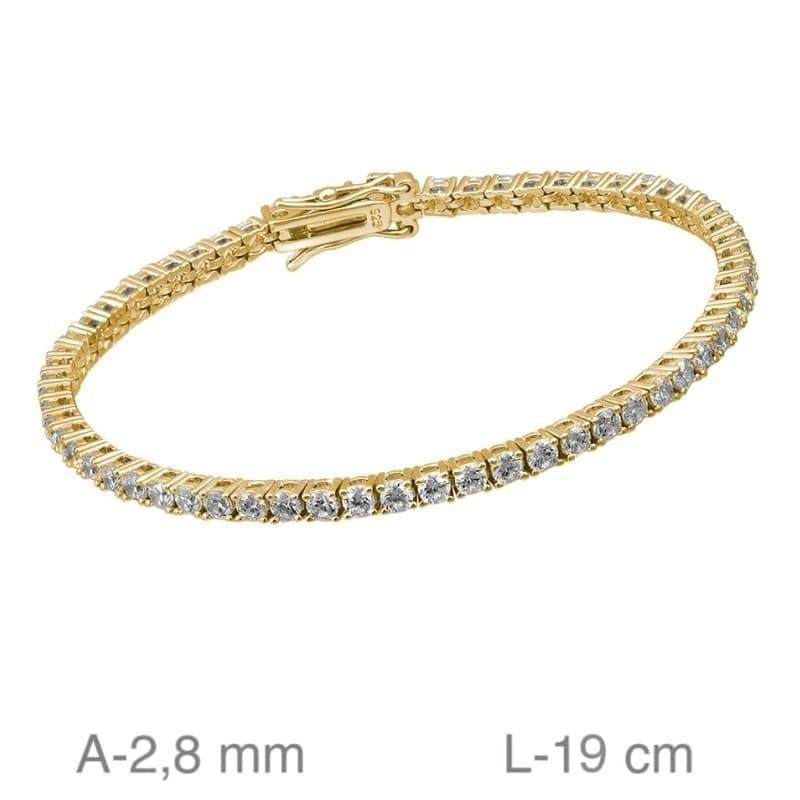 Pulsera Riviere de Plata Ley