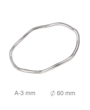 Brazalete de Ondas en Acero