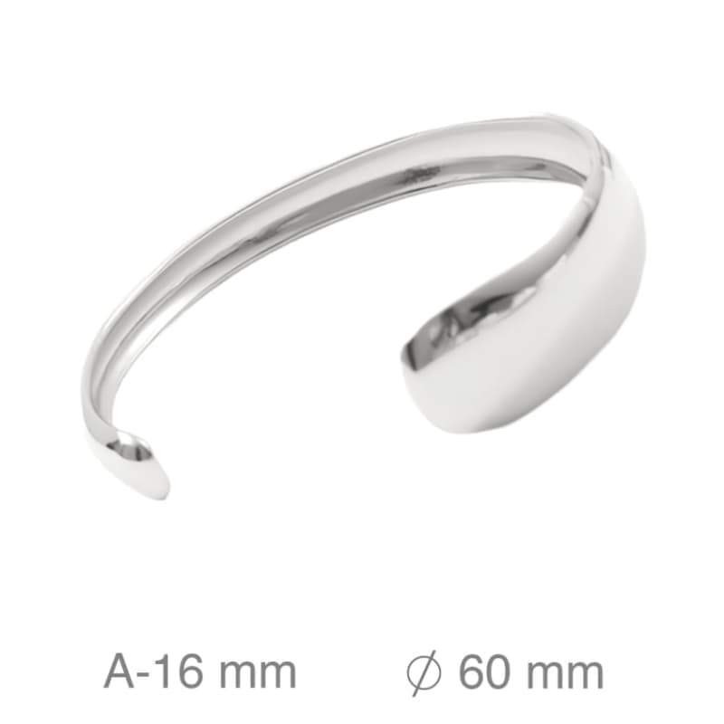 Brazalete Asimétrico en Acero