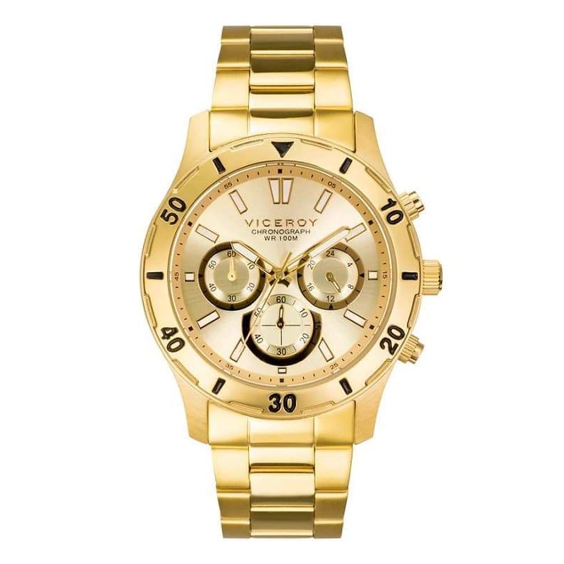 Reloj Viceroy Heat 401135-97 Cronógrafo Hombre Dorado