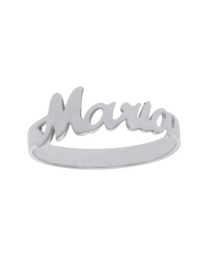 Anillo Nombre de Plata Ley
