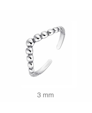 Anillo Abierto de Plata Ley