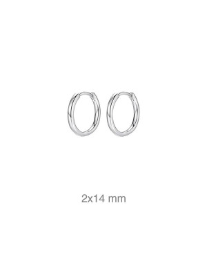 Pendientes Aros 14mm en Acero