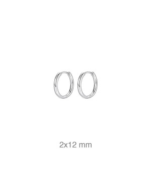 Pendientes Aros 12 mm en Acero