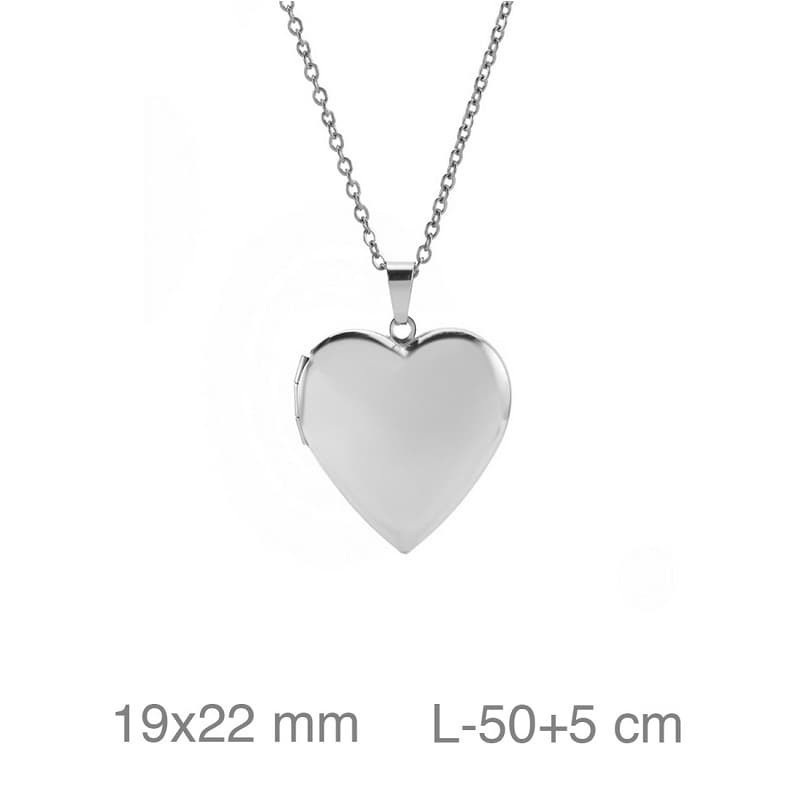 Cadena con Dije Corazón en Acero