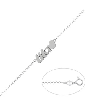 Pulsera Tita + corazón Plata de Ley