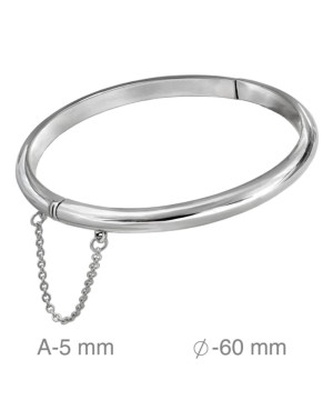 Caña de 5mm en Plata Ley