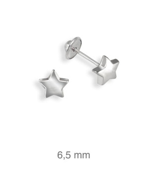 Pendientes Rosca de Estrella en Plata Ley
