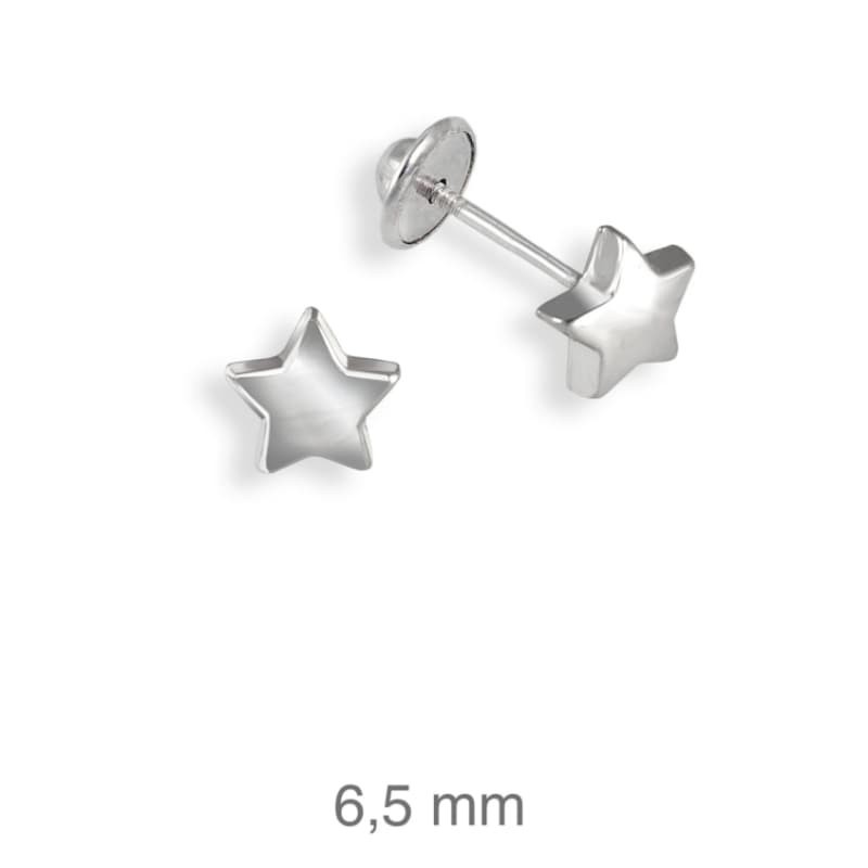 Pendientes Rosca de Estrella en Plata Ley