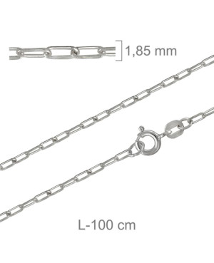 Cadena de 100 cm en Plata Ley