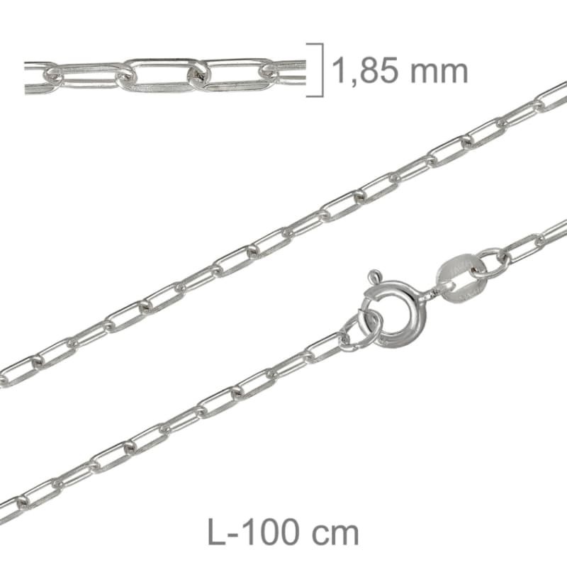 Cadena de 100 cm en Plata Ley