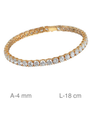 Pulsera Riviere de Plata Ley