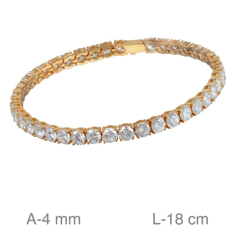 Pulsera Riviere de Plata Ley