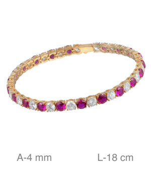 Pulsera Riviere de Plata Ley