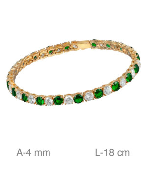 Pulsera Riviere de Plata Ley