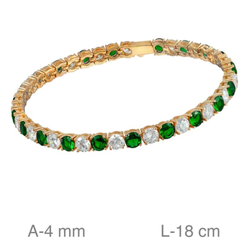 Pulsera Riviere de Plata Ley