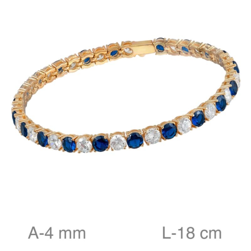 Pulsera Riviere de Plata Ley