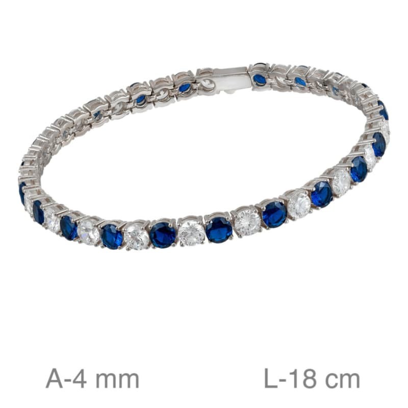 Pulsera Riviere de Plata Ley