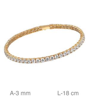 Pulsera Riviere de Plata Ley