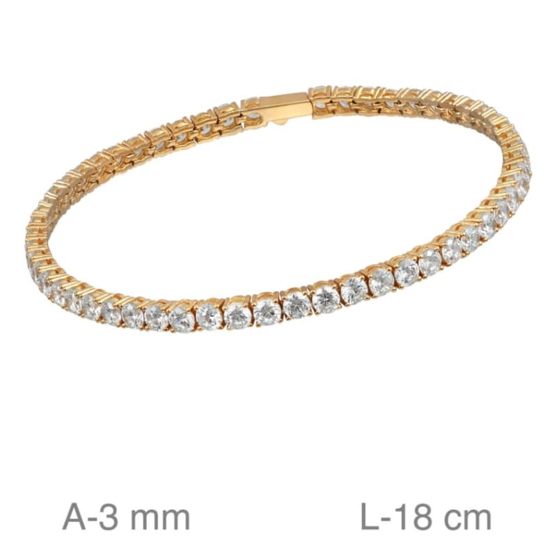 Pulsera Riviere de Plata Ley