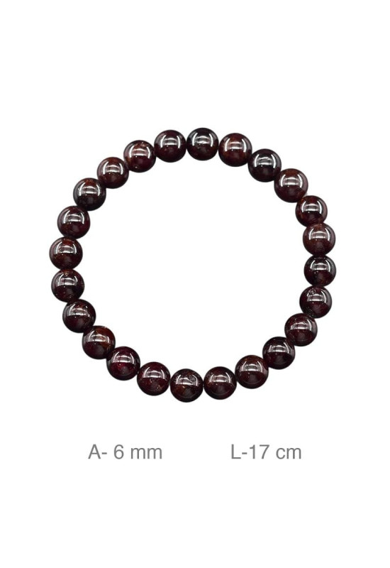 Pulsera de Piedra Natural Granate