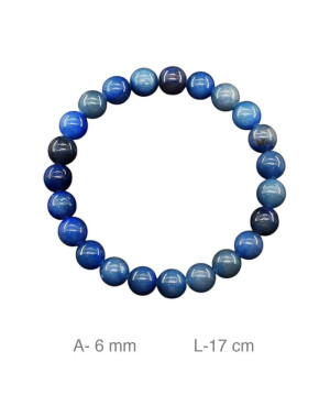 Pulsera de Piedra Natural Dongling Azul
