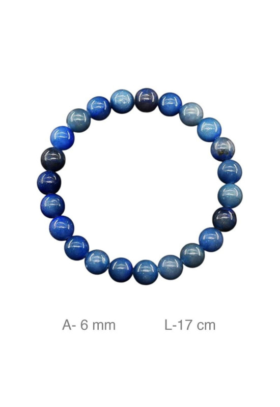 Pulsera de Piedra Natural Dongling Azul