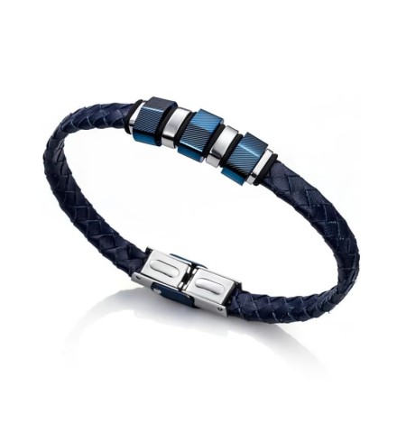 Pulsera Viceroy Magnum 6304P09013 Acero y Piel Azul