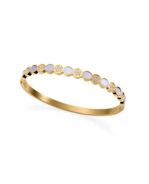 Brazalete Viceroy 14186P01012 de Acero Dorado circonitas y Nacar